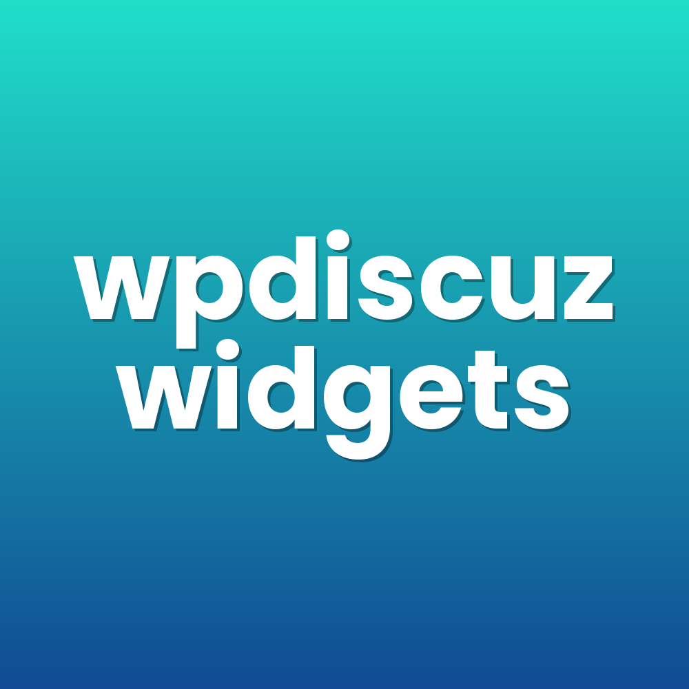 wpdiscuz widgets