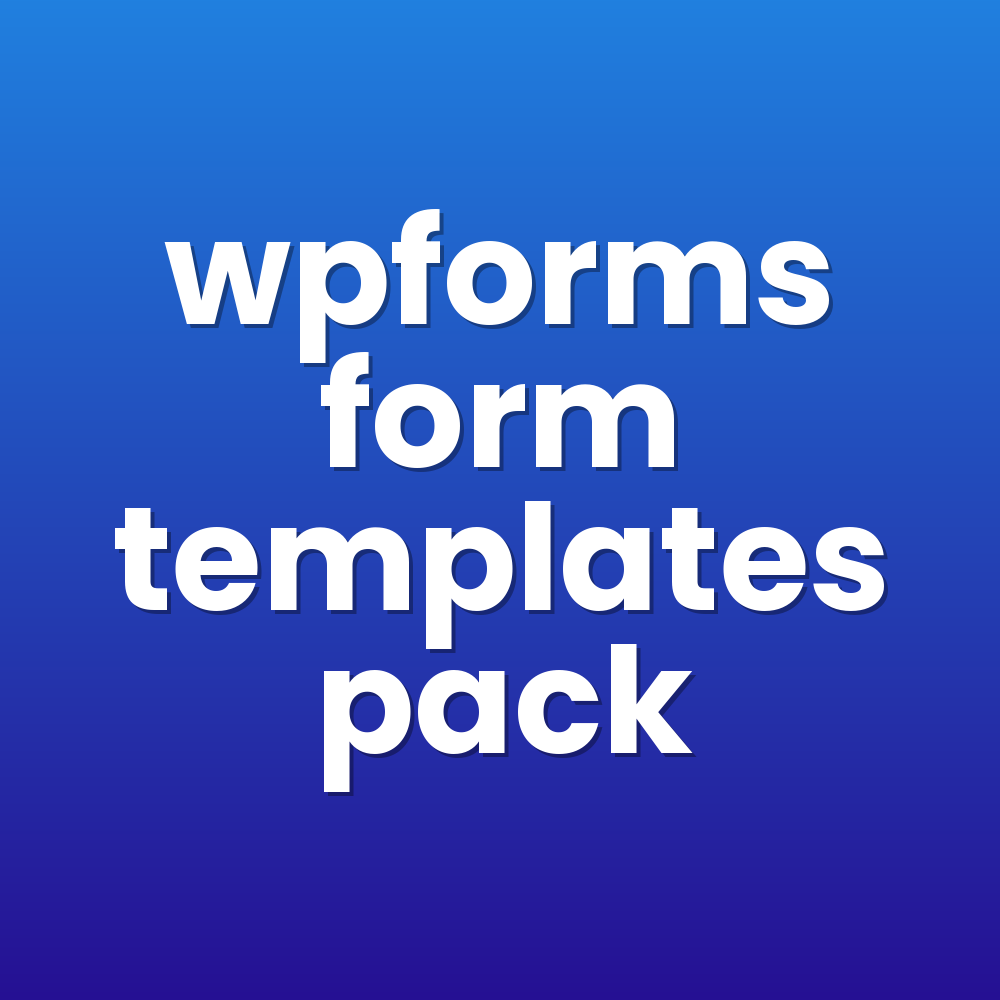 wpforms form templates pack
