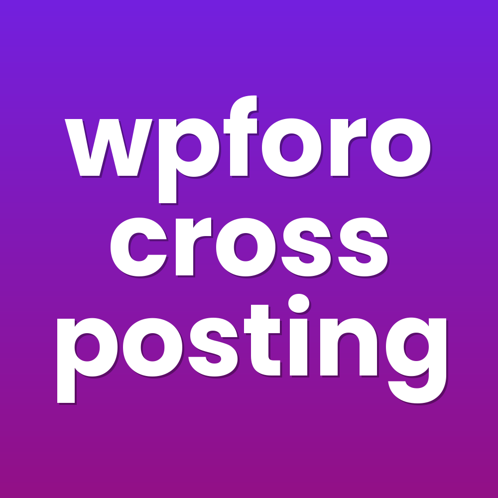 wpforo cross posting