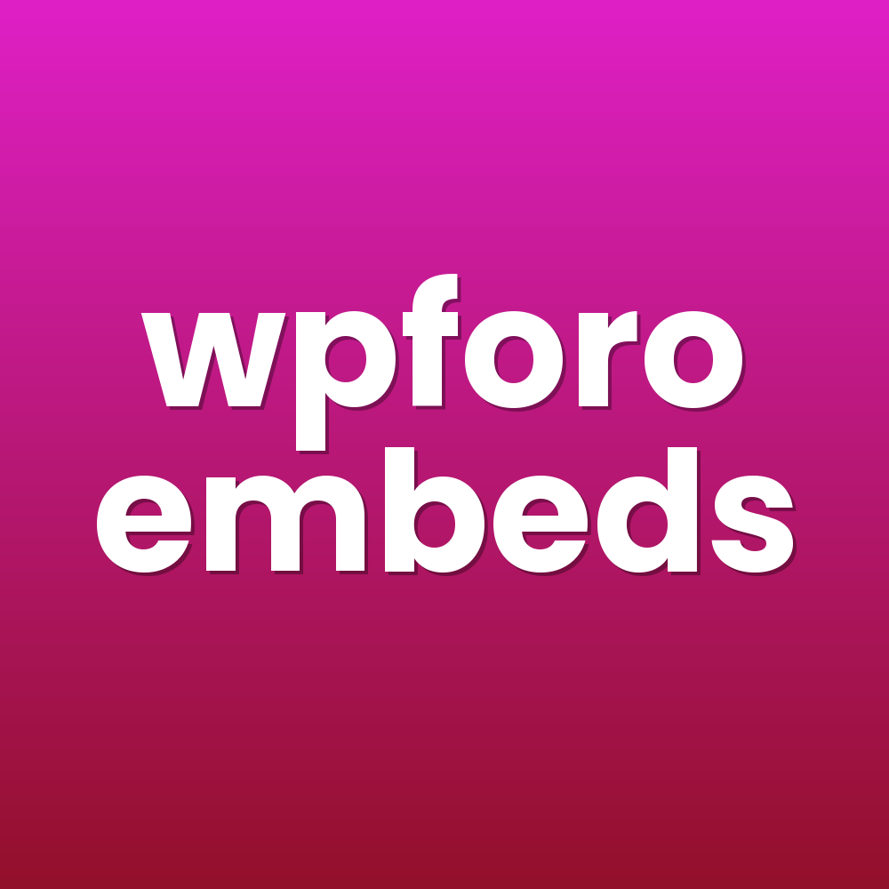 wpforo embeds