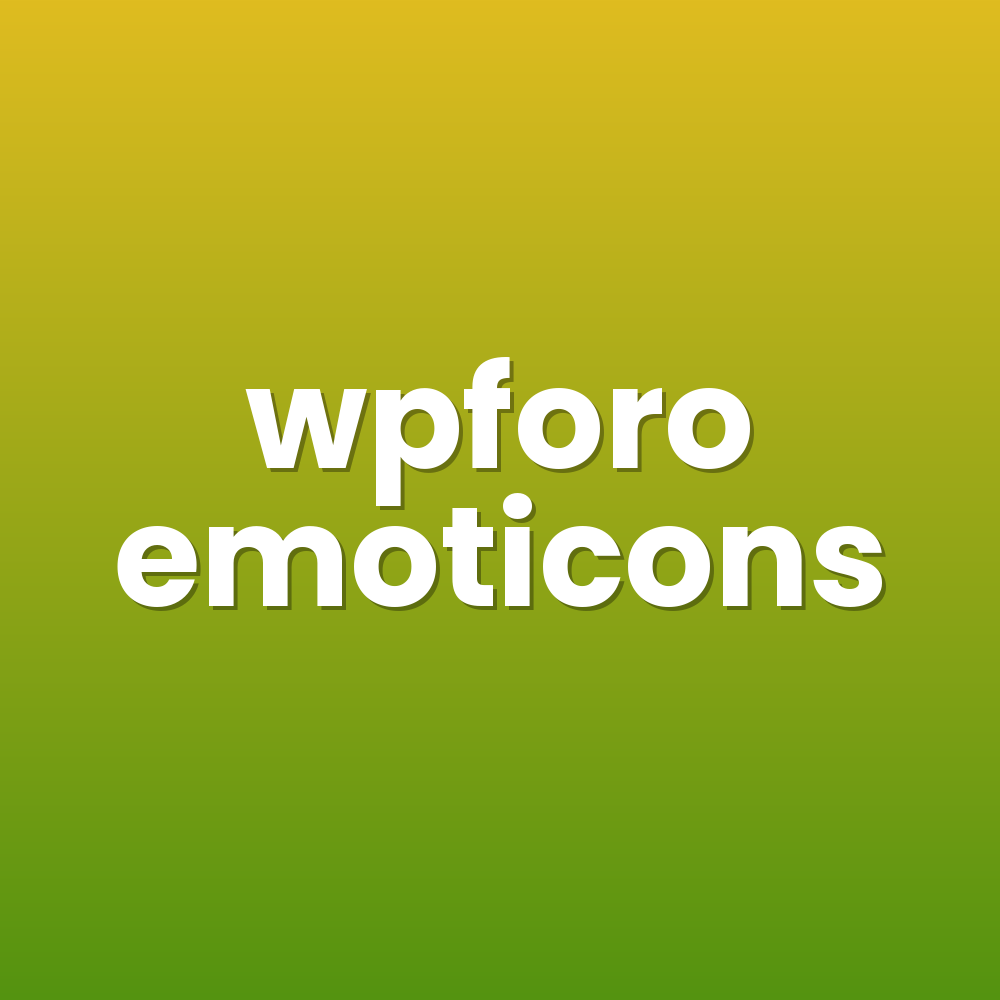 wpforo emoticons