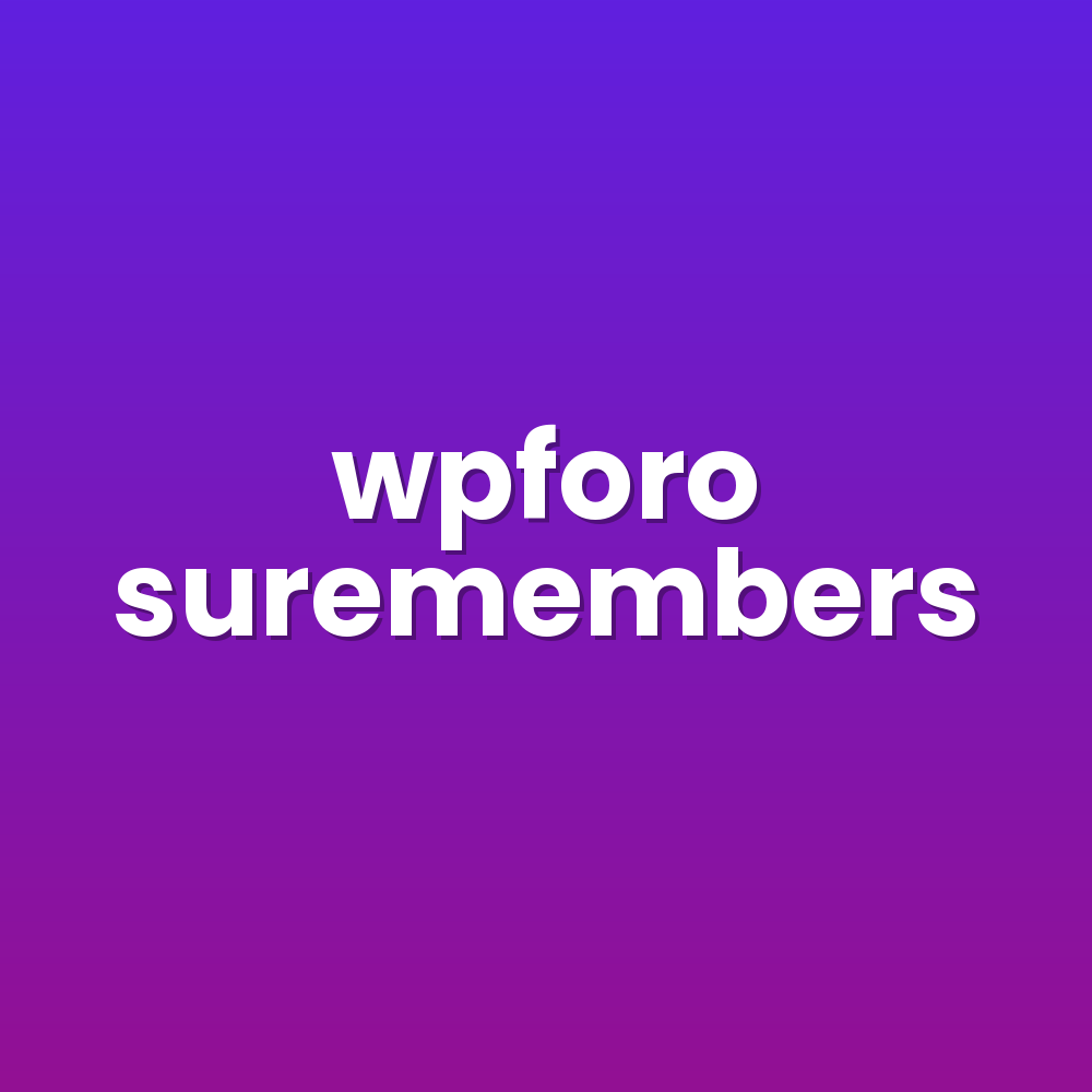 wpforo suremembers