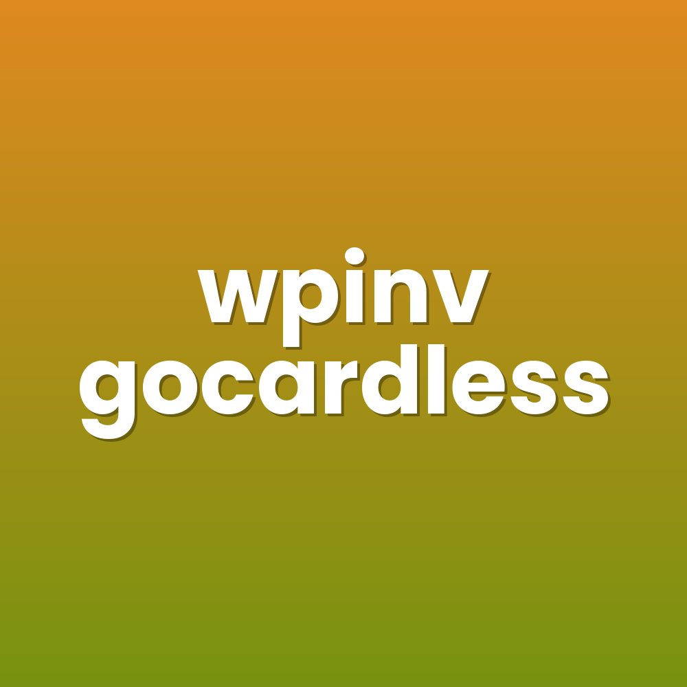 wpinv gocardless