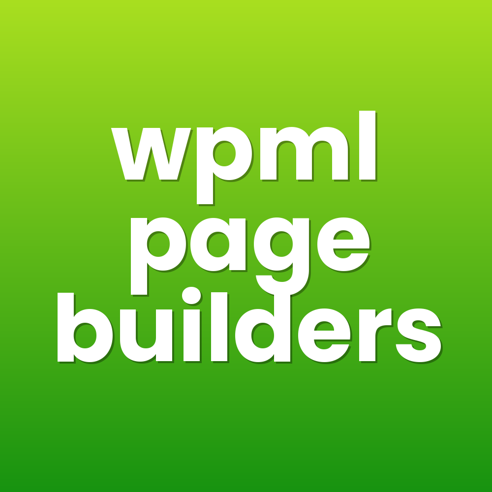 wpml page builders